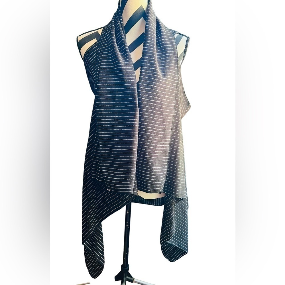 Black & White Striped Shrug, Vest NWT